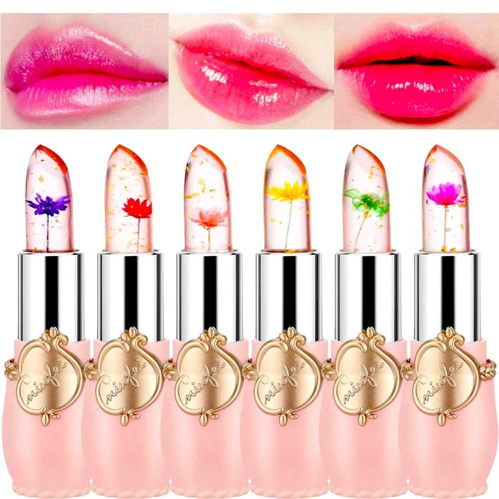 firstfly Crystal Flower Jelly Lipstick. $8 per lip gloss flower color is random